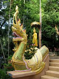 Naga serpent sculpture