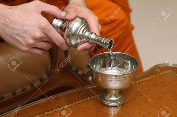 Pouring water ceremony